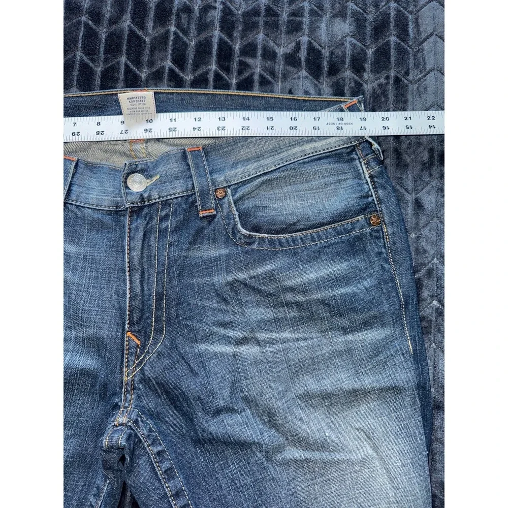 True Religion Jeans Men's‎ Bobby Blue Denim Straight Leg Stretch Size 38